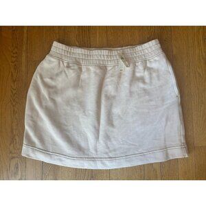 NWT Aerie Juniors Size M Sweatshirt Skirt Pale Peach Pockets Elastic Waist